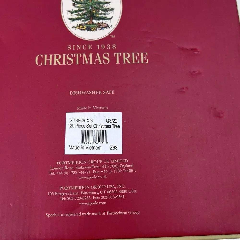 Spode CHRISTMAS TREE 20 Piece Flatware Set - Service for 4